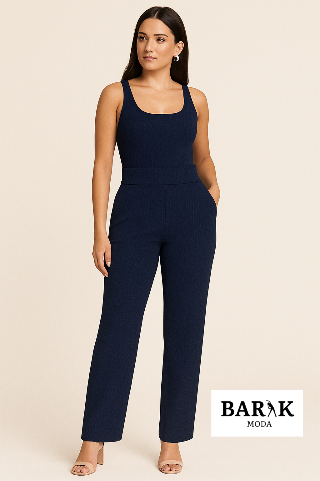 Colección de temporada Pantalón bota recta con bolsillos