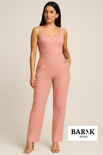 Colección de temporada Pantalón bota recta con bolsillos