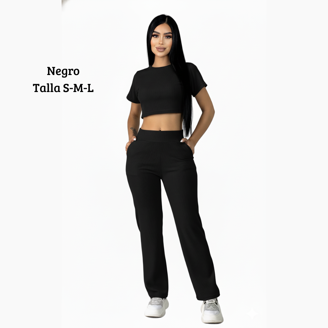 Colección de temporada Pantalón bota recta con bolsillos