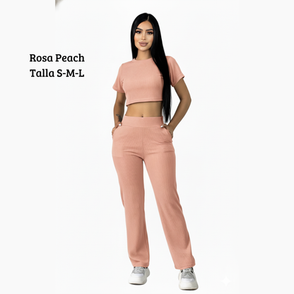 Colección de temporada Pantalón bota recta con bolsillos