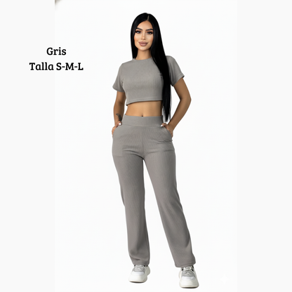 Colección de temporada Pantalón bota recta con bolsillos