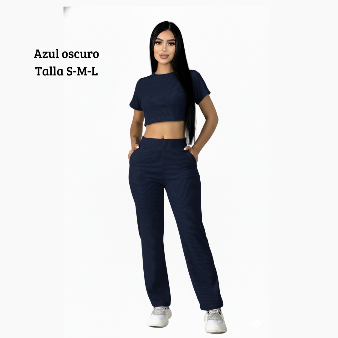 Colección de temporada Pantalón bota recta con bolsillos